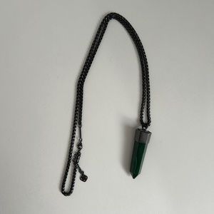 Kendra Scott Fall 2016 Green Agate Pendant Statement Necklace